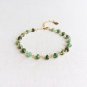 Emerald Rondelle 3.5mm Faceted beads adjustable stacking bracelet | STK-2469
