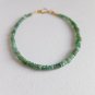 Emerald Rondelle 2-3mm Faceted beads adjustable stacking bracelet | STK-2475