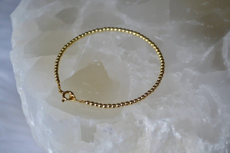 Gold Hematite Round 2mm Smooth beads adjustable stacking bracelet | STK-3222