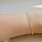 Gold Hematite Round 2mm Smooth beads adjustable stacking bracelet | STK-3222