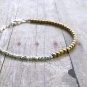 Golden Hematite Box 4mm Smooth beads adjustable stacking bracelet | STK-3231
