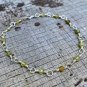 Green Garnet Round 4mm Faceted beads adjustable stacking bracelet | STK-3315