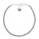 Hematite Round 2-2.5mm Faceted beads adjustable stacking bracelet | STK-3483