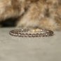 Ice Obsidian Round 4mm Faceted beads adjustable stacking bracelet | STK-3642