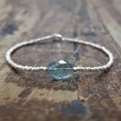 Indicolite Oval 12x8mm Faceted beads adjustable stacking bracelet | STK-3666