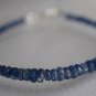 Kyanite Rondelle 3-4mm Faceted beads adjustable stacking bracelet | STK-3800