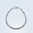 Labradorite Drop 5x3mm Faceted beads adjustable stacking bracelet | STK-3989