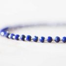 Lapis Lazuli Round 3mm Faceted beads adjustable stacking bracelet | STK-4192