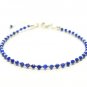 Lapis Lazuli Round 3mm Faceted beads adjustable stacking bracelet | STK-4202
