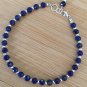 Lapis Lazuli Round 4mm Faceted beads adjustable stacking bracelet | STK-4290