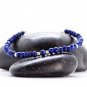 Lapis Lazuli Round 4mm Faceted beads adjustable stacking bracelet | STK-4304