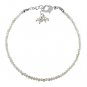 Prehnite Round 2-2.5mm Faceted beads adjustable stacking bracelet | STK-5147