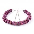 Ruby Nugget Tumble 7-9mm Rough beads adjustable stacking bracelet | STK-5369