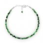 Ruby Zoisite Round 3mm Faceted beads adjustable stacking bracelet | STK-5382