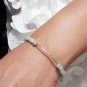 Amazonite Jade Round 4mm Smooth beads adjustable stacking bracelet | STK-0125