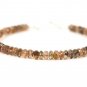 Andalusite Rondelle 4mm Faceted beads adjustable stacking bracelet | STK-0546