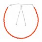 Carnelian Round 2.5-3mm Faceted beads adjustable stacking bracelet | STK-1830