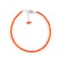 Carnelian Round 2-2.5mm Faceted beads adjustable stacking bracelet | STK-1888