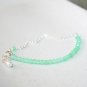 Chrysoprase Round 3.5mm Faceted beads adjustable stacking bracelet | STK-2075
