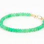 Chrysoprase Rondelle 4mm Smooth beads adjustable stacking bracelet | STK-2079
