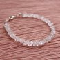 Clear Quartz Fancy 2-3mm Smooth beads adjustable stacking bracelet | STK-2282
