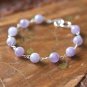 Crystal Quartz Round 8mm Smooth beads adjustable stacking bracelet | STK-2330