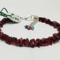 Garnet Uncut Chips 4-8mm Smooth beads adjustable stacking bracelet | STK-3064