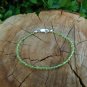 Peridot Quartz Round 4mm Smooth beads adjustable stacking bracelet | STK-5055