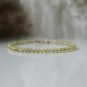 Yellow Apatite Round 3mm Smooth beads adjustable stacking bracelet | STK-5605