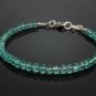 Blue Apatite Round 3.5mm Faceted beads adjustable stacking bracelet | STK-1527
