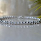 Blue Lace Agate Round 2mm Smooth beads adjustable stacking bracelet | STK-1625