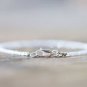 Crystal Quartz Round 2mm Faceted beads adjustable stacking bracelet | STK-2343