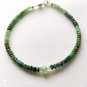 Emerald Rondelle 3-3.5mm Faceted beads adjustable stacking bracelet | STK-2502