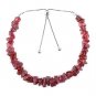 Garnet Nugget Tumble 5-8mm Rough beads adjustable stacking bracelet | STK-2978