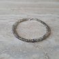 Labradorite Rondelle 4mm Faceted beads adjustable stacking bracelet | STK-4005