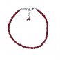 Red Jasper Round 2.5-3mm Faceted beads adjustable stacking bracelet | STK-5330