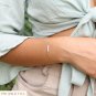 Blue Lace Agate Round 3mm Faceted beads adjustable stacking bracelet | STK-1622