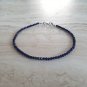 Blue Sapphire Round 2.5mm Faceted beads adjustable stacking bracelet | STK-1678