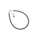 Blue Sapphire Round 2.5mm Faceted beads adjustable stacking bracelet | STK-1694
