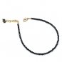 Blue Sapphire Round 2.5mm Faceted beads adjustable stacking bracelet | STK-1696