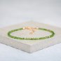 Chrome Diopside Round 2mm Faceted beads adjustable stacking bracelet | STK-1989