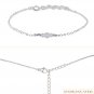 Crystal Quartz Round 2-4mm Smooth beads adjustable stacking bracelet | STK-2329