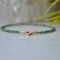 Indian Nephrite Round 2mm Faceted beads adjustable stacking bracelet | STK-3660