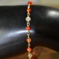Multi Carnelian Round 3-3.5mm Mix beads adjustable stacking bracelet | STK-4709