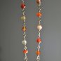 Multi Carnelian Round 3-3.5mm Mix beads adjustable stacking bracelet | STK-4709