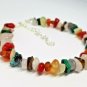 Multi Gemstone Fancy 6-8mm Smooth beads adjustable stacking bracelet | STK-4735