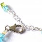 Peridot & Apatite Cube 4mm Smooth beads adjustable stacking bracelet | STK-5051