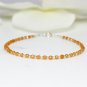 Pink Aventurine Round 3mm Faceted beads adjustable stacking bracelet | STK-5096