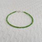 Siberian Emerald Round 2mm Smooth beads adjustable stacking bracelet | STK-5443