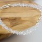White Diamond Fancy 4-5mm Faceted beads adjustable stacking bracelet | STK-5595